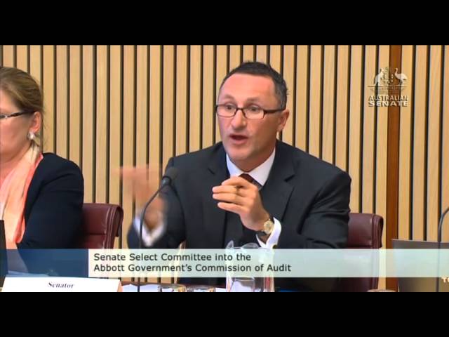 Senator Richard Di Natale grills Commission of Audit on GP fees