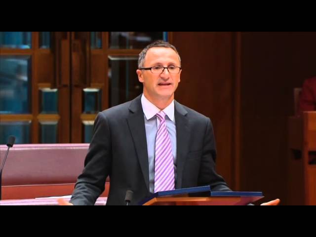 Richard Di Natale speaks in defence of Australia’s healthcare system.