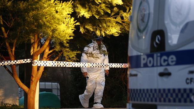 Police at the scene in Lithgow / Picture: Tim Hunter