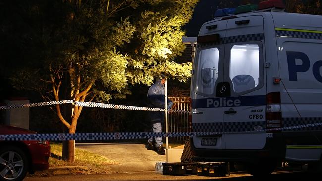 Police at the scene in Lithgow / Picture: Tim Hunter