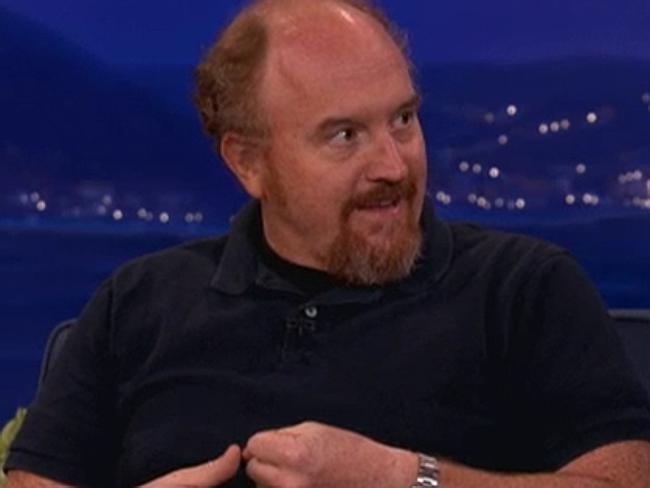 Divorced dad ... Comedian Louis CK shared his compelling philosophy about smartphones wit