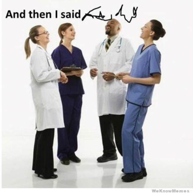 Doctor handwriting - then and now