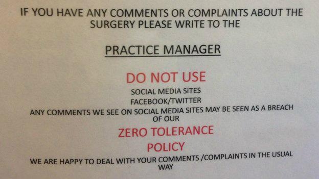 Braintree GP surgery in UK tells patients not to make social media comments