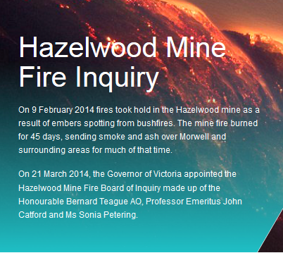 No “perfect storm”: Hazelwood coal mine fire inquiry points to broader health issues, planning implications