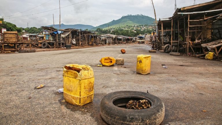 Empty Streets in Sierra Leone as Government Enforces 3-Day Ebola Lockdown