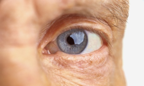 close-up of a person's eye