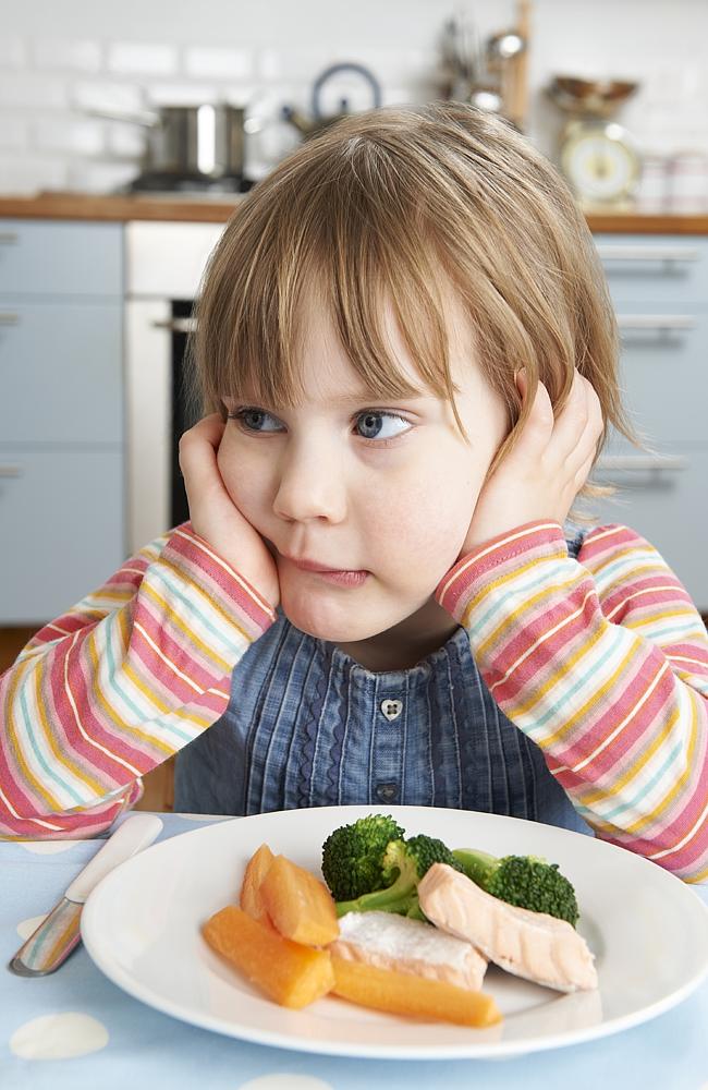 No junk for this precious first born — it’s steamed fish and vegies all the way.