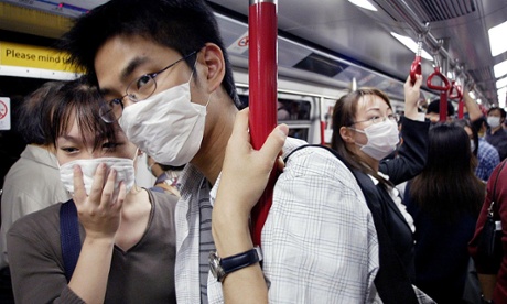 People wear masks in Hong Kong during the Sars outbreak in 2003.