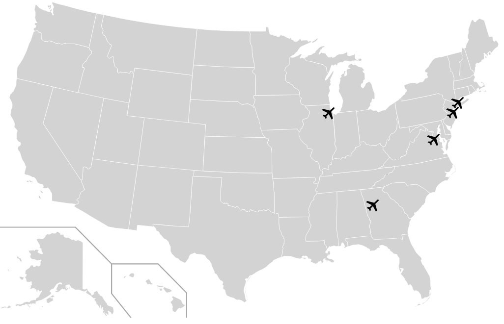 Ebola Airports United States