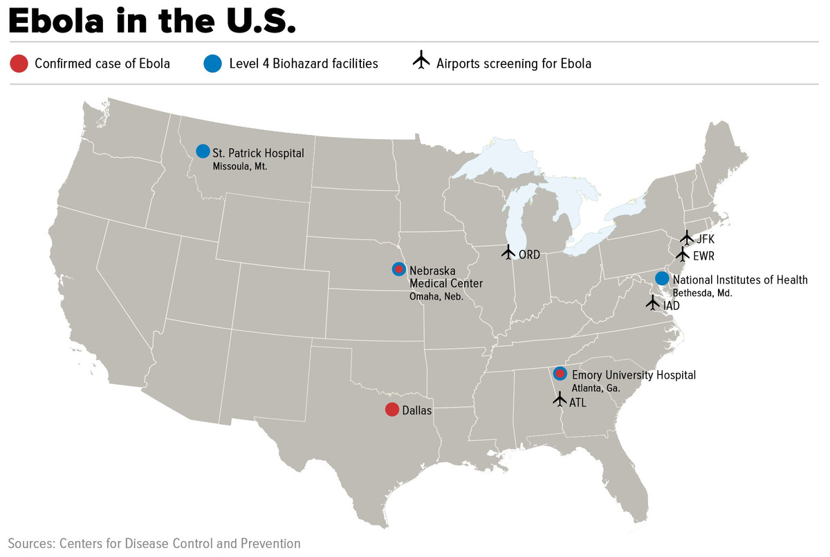 Ebola Map United States