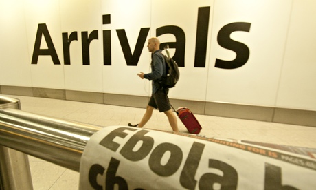 Passengers from Ebola-infected countries to be screened at UK borders