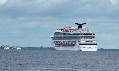 The cruise ship Carnival Magic was refused clearance to dock at Cozumel, Mexico