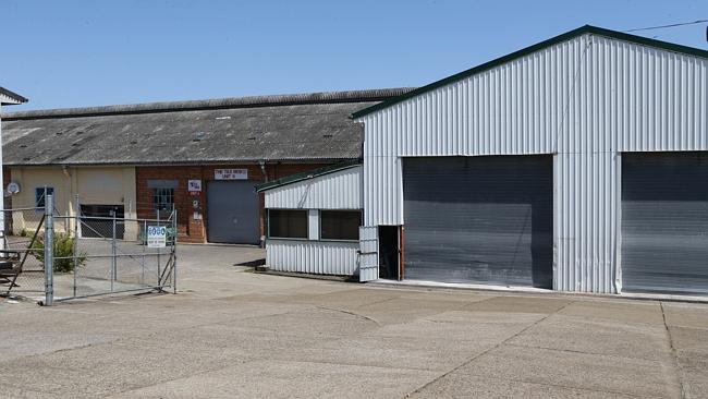 The old Wunderlich asbestos factory. Picture: Darren England