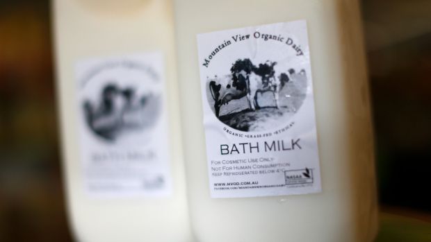 Mountain View Organic Dairy Bath Milk.