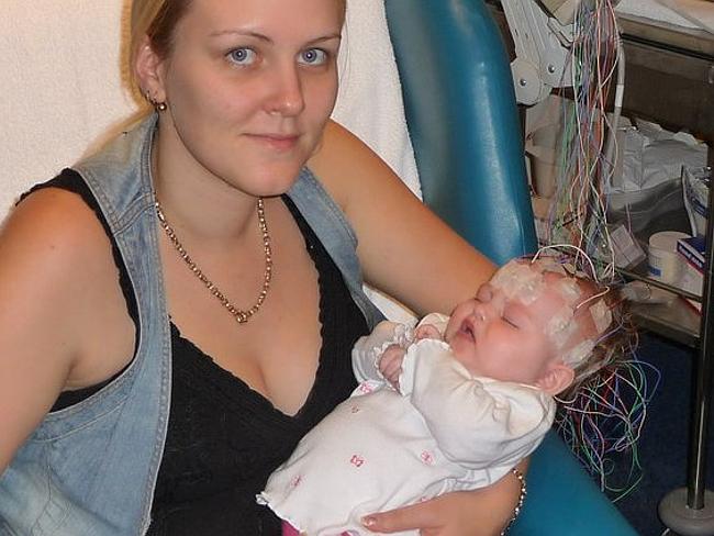 Chelsea and her mother spent her first Christmas in hospital.