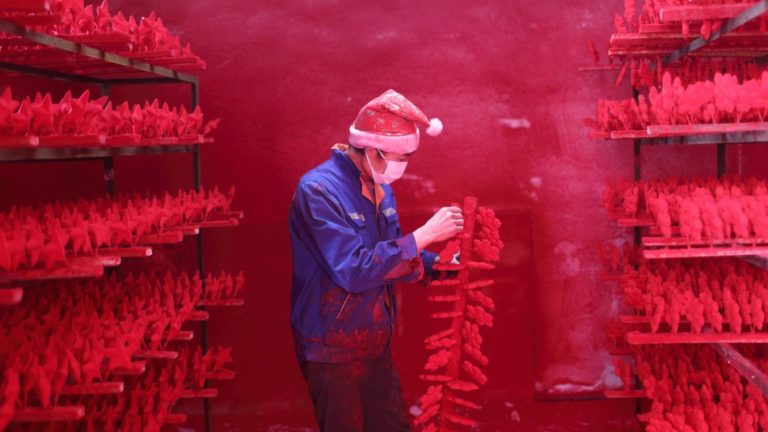 Jingle hell: Where your Christmas baubles and santa hats are made