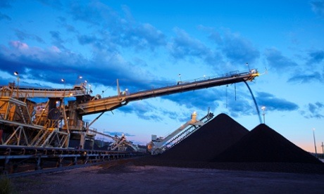 Coal loading at the Mount Thorley Warkworth mine in the Hunter.