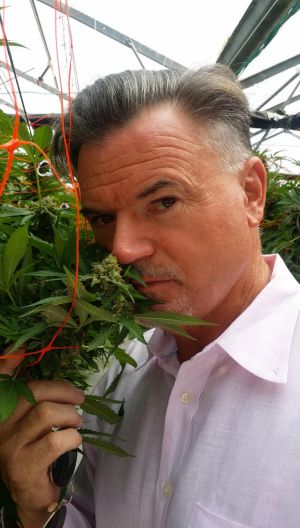 Phytotech founder Ross Smith in Israel with medical marijuana.