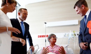 Mike Baird hospital visit