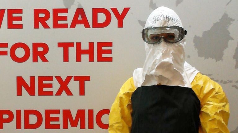 I put on a complete Ebola suit and fought off a panic attack