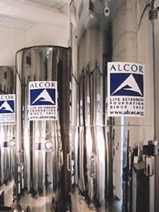 The vacuum insulated containers remain at -196°C. Picture: Alcor