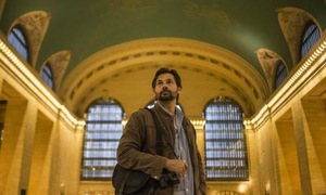 Australian freelance photojournalist Daniel Berehulak poses in grand central terminal in New York.