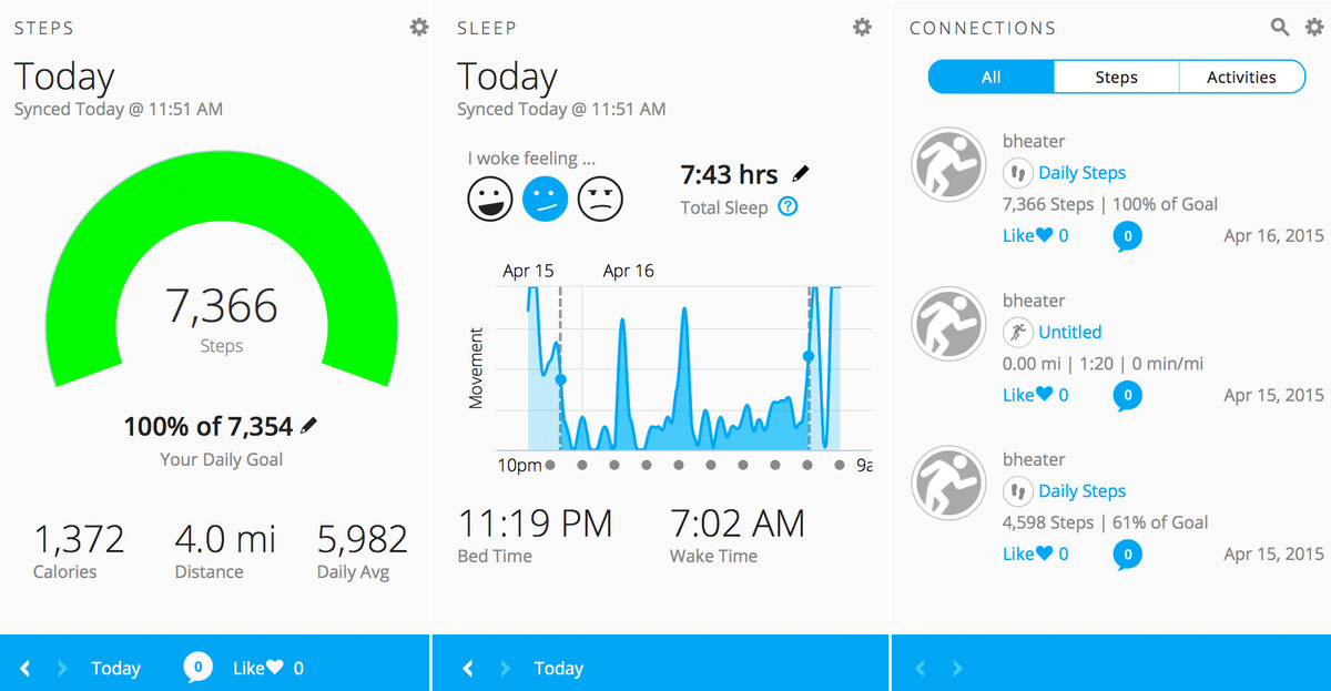 Garmin Vivofit 2 app