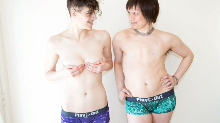 Genderless underwear company uses breast cancer survivors as models