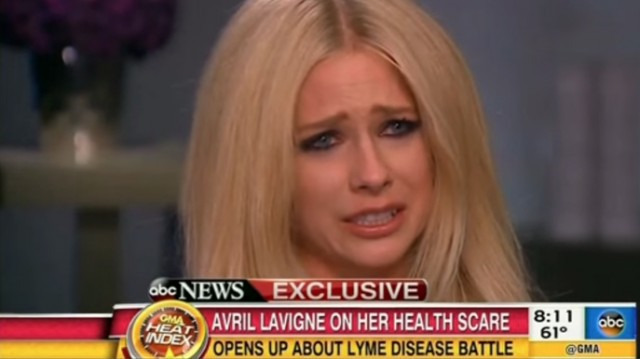 Avril Lavigne Lyme disease sad