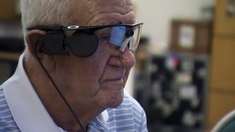 Bionic eye implant gives 80-year-old man part of his vision back