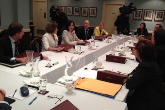 Queensland Cabinet meeting at Ekka