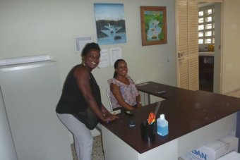 Staff at sexual violence clinic in Port-Au-Prince