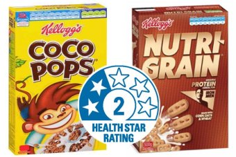 Coco Pops has the same number of health stars as Nutri-Grain