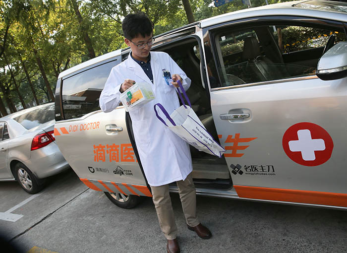 Uber Doctor? China’s version of the taxi app just launched a home doctor visit service.