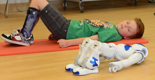 Robots can help young patients engage in rehab