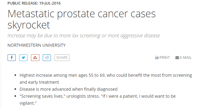 northwestern release prostate